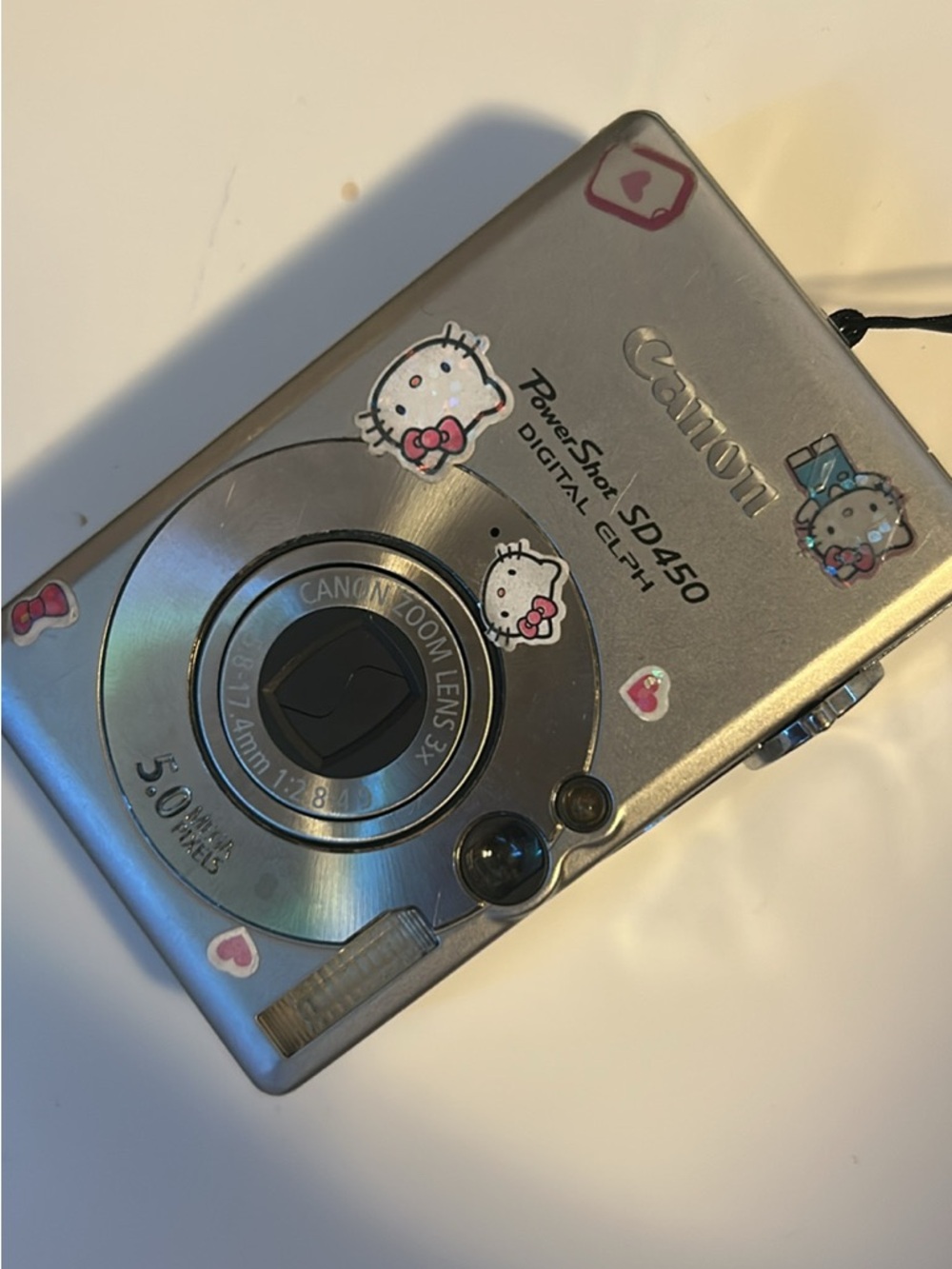 Canon PowerShot SD450 Digital ELPH Silver Compact Camera